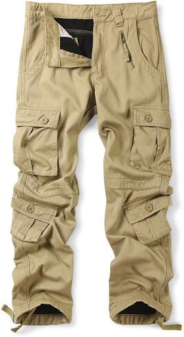 Men's Fleece Lined Cotton Military Cargo Pant Casual Outdoor Combat Work Pant with 8 Pocket in Saudi Arabia