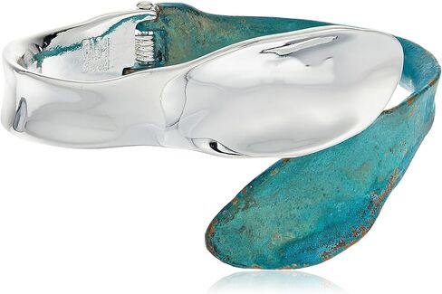 Robert Lee Morris Femme البتلة والمظهر & Silver sculptural bypass المفصلي تشكيلة سوار in Saudi Arabia