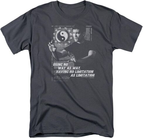 Trevco Bruce Lee-No Way As A Way - Short Sleeve Adult 18-1 Tee - Charcoal44; Large in Saudi Arabia