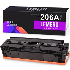 استبدال خراطيش الحبر المتوافقة مع ليميروإيت لجهاز HP 206A W2110A للاستخدام مع HP Color Laserjet Pro M255dw MFP M283fdw M283cdw M282nw (أسود، 1 حزمة) in Kuwait