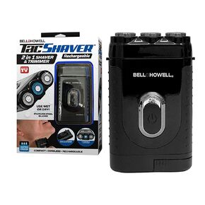 Bell+Howell Tacshaver 3D Rechargeable Rotary Shaver for Men with Pop-up Trimmer for Sideburns, Moustache and Beard, Waterproof, Portable, and Cordless Electric Razor As Seen On TV (Deluxe) in Kuwait