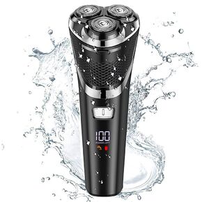 Electric Shavers for Men Cordless Rechargeable,Electric Razor for Men Face Shaver for Men, AONOR 3D Rotary Shavers,Mens Electric Shaver Waterproof Wet&Dry,Mens Electric Razors for Shaving &LED Display in Kuwait