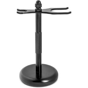 Perfecto Deluxe Black Razor and Brush Stand - The Best Safety Razor Stand. This Will Prolong The Life Of Your Shaving Brush, Best Valentine's Day Gift for Him, Gift For Dad Men, Shaving Accessories.