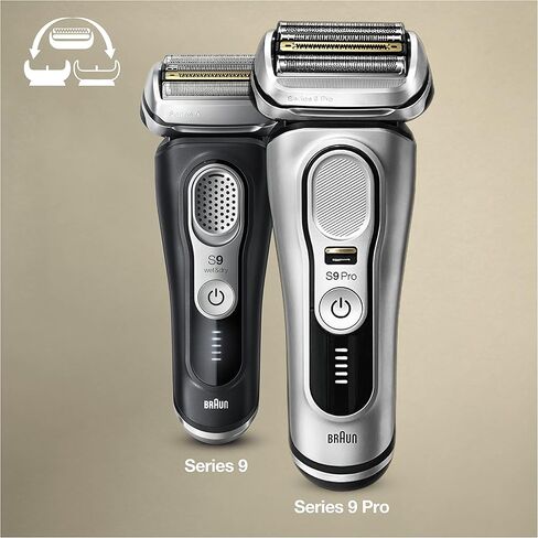 Braun Electric Shaver Head Replacement Part 94M Silver, Compatible with Series 9 Pro and Series 9 Electric Razors for Men in Saudi Arabia