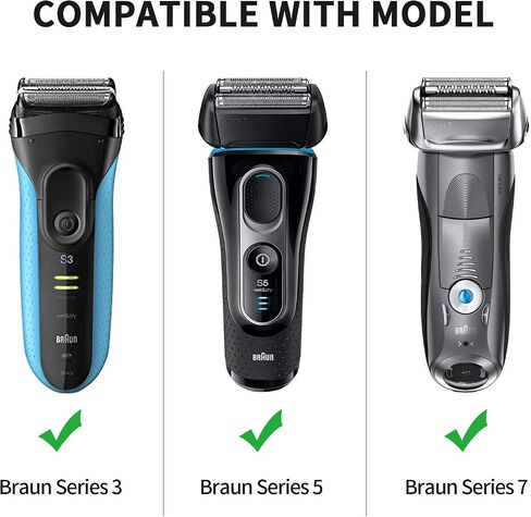 Yinke Case for Braun Series 3/ Series 5, 3040s, 3010S, 5018s, 5140s Electric Razor Shaver, Hard Travel Case Protective Cover Storage Bag (Black interior) in Kuwait