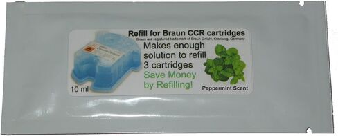 Refill Solution compatible with Braun® Clean & Renew® CCR3 Shaver Cartridges (Lemon, 5 Packets (15 refills)) in Saudi Arabia