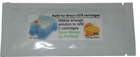 Refill Solution compatible with Braun® Clean & Renew® CCR3 Shaver Cartridges (Lemon, 5 Packets (15 refills)) in Saudi Arabia