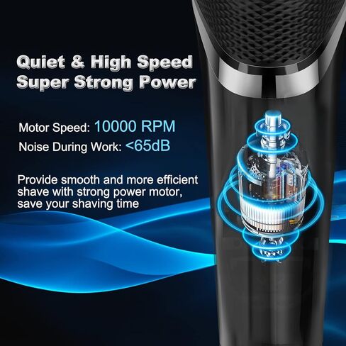 Electric Shavers for Men Cordless Rechargeable,Electric Razor for Men Face Shaver for Men, AONOR 3D Rotary Shavers,Mens Electric Shaver Waterproof Wet&Dry,Mens Electric Razors for Shaving &LED Display in Kuwait