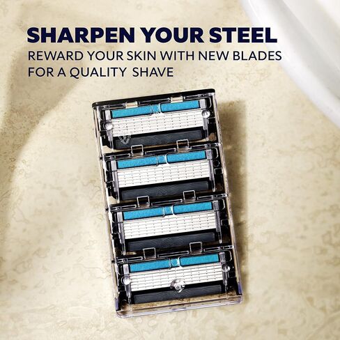 Dollar Shave Club 6-Blade Razor Refill Cartridges for an Extra Close Shave Shave with Precision 4 Count in Saudi Arabia