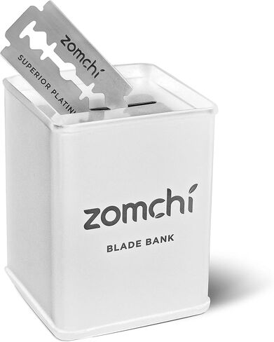 ZOMCHI Razor Blade Bank for Safety Razor Blade Storagement, Used Double Edge Safety Razor Blade Disposal Case (Black) in Saudi Arabia
