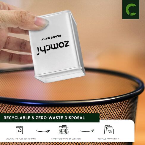 ZOMCHI Razor Blade Bank for Safety Razor Blade Storagement, Used Double Edge Safety Razor Blade Disposal Case (Black) in Saudi Arabia