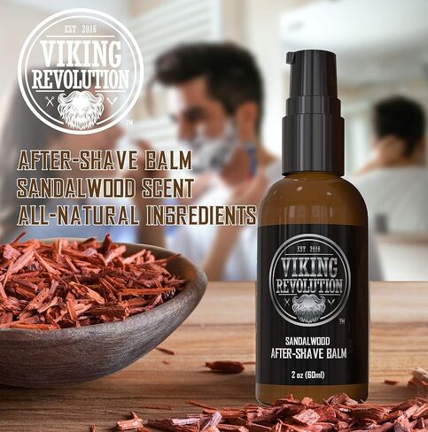 Luxury After-Shave Balm for Men - Premium After-Shave Lotion - Soothes and Moisturizes Face After Shaving - Eliminates Razor Burn for A Silky Smooth Finish - Sandalwood Scent in Saudi Arabia