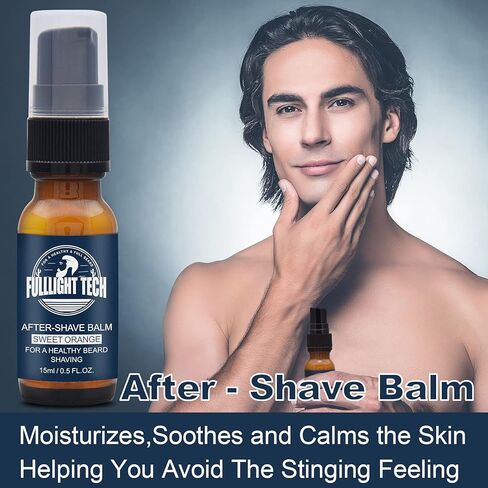 Shaving Kit for Men w/Straight Razor,Shaving Soap,2 PACK Shaving Cream,Pre-Shave Oil,After Shave Balm Gel,Mens Christmas Stocking Stuffers Gift for Men Husband Dad Him Unique Birthday Gifts Boyfriend in Kuwait