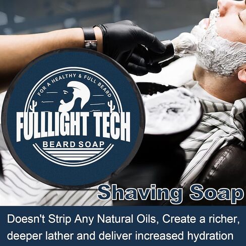 Shaving Kit for Men w/Straight Razor,Shaving Soap,2 PACK Shaving Cream,Pre-Shave Oil,After Shave Balm Gel,Mens Christmas Stocking Stuffers Gift for Men Husband Dad Him Unique Birthday Gifts Boyfriend in Kuwait
