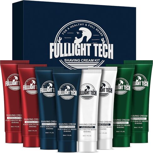 Shaving Kit for Men w/Straight Razor,Shaving Soap,2 PACK Shaving Cream,Pre-Shave Oil,After Shave Balm Gel,Mens Christmas Stocking Stuffers Gift for Men Husband Dad Him Unique Birthday Gifts Boyfriend in Saudi Arabia