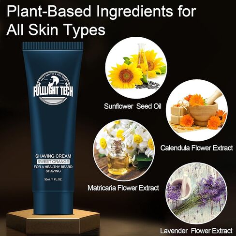 Shaving Kit for Men w/Straight Razor,Shaving Soap,2 PACK Shaving Cream,Pre-Shave Oil,After Shave Balm Gel,Mens Christmas Stocking Stuffers Gift for Men Husband Dad Him Unique Birthday Gifts Boyfriend in Saudi Arabia