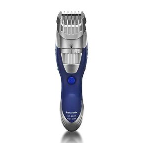 Panasonic Cordless Men's Beard Trimmer With Precision Dial, Adjustable 19 Length Setting, Rechargeable Battery, Washable - ER-GB40-S (Blue) in Saudi Arabia