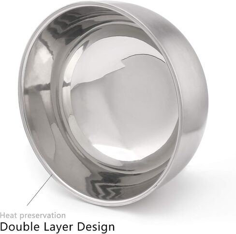 Akstore Men's Durable Shave Soap Cup Stainless Steel Heat Insulation Smooth Shaving Mug Bowl (Medium) in Saudi Arabia