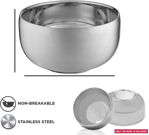 Stainless Steel Shaving Soap Bowl, Stainless Steel Shaving Mug, Shaving Cup, Mug for Shave Cream & Soap - Unbreakable Shaving Cup, Barbers Accessories For Your Wet Shaving Kit in Saudi Arabia
