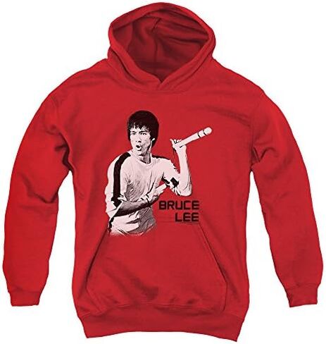 Bruce Lee Nunchucks Unisex Youth Pull-Over Hoodie for Boys and Girls in Saudi Arabia