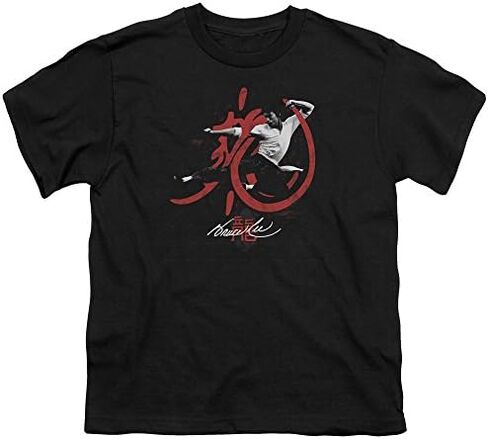 Bruce Lee High Flying Unisex Youth T Shirt for Boys and Girls in Saudi Arabia