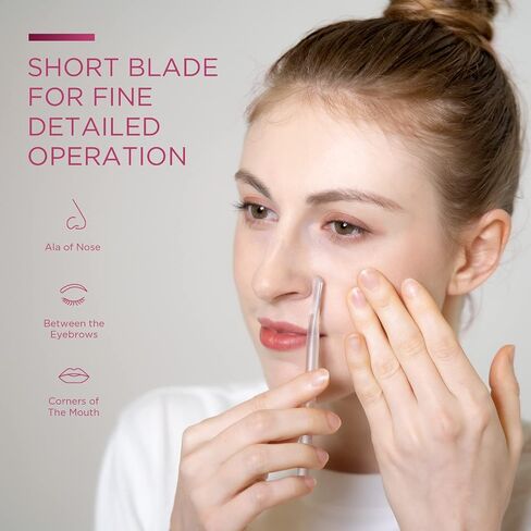 Dermaplane Razor for Women Face, (6 Count) Professional Dermaplaning Tool for Peach Fuzz, Facial and Eyebrow Hair Removal, Gentle Skin Exfoliation Blade in Kuwait
