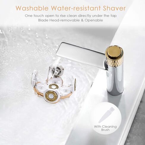 Electric Razor for Women Painless Leg Shaver Hair Remover for Leg Face Lips Body Arm Cordless Bikini Trimmer Lady Wet Dry Instant Shaver Waterproof and USB Rechargeable-Bald Head Shaver for Men in Saudi Arabia