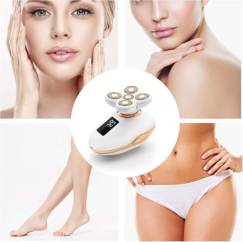 Electric Razor for Women Painless Leg Shaver Hair Remover for Leg Face Lips Body Arm Cordless Bikini Trimmer Lady Wet Dry Instant Shaver Waterproof and USB Rechargeable-Bald Head Shaver for Men in Saudi Arabia