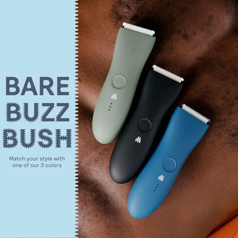 Meridian - The Trimmer - Electric Body & Groin Hair Trimmer - Waterproof and Cordless for Wet/Dry Use - Painlessly Remove Hair to Feel Fresh Down There - for Men & Women - 90 Min Battery Life - Onyx in Kuwait