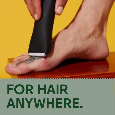 Meridian - The Trimmer - Electric Body & Groin Hair Trimmer - Waterproof and Cordless for Wet/Dry Use - Painlessly Remove Hair to Feel Fresh Down There - for Men & Women - 90 Min Battery Life - Onyx in Kuwait
