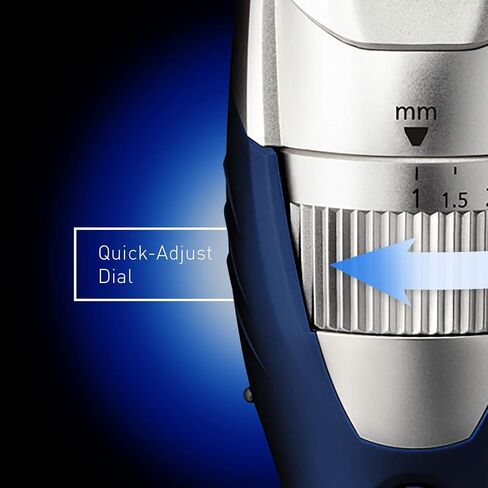 Panasonic Cordless Men's Beard Trimmer With Precision Dial, Adjustable 19 Length Setting, Rechargeable Battery, Washable - ER-GB40-S (Blue) in Saudi Arabia