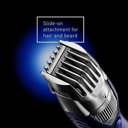 Panasonic Cordless Men's Beard Trimmer With Precision Dial, Adjustable 19 Length Setting, Rechargeable Battery, Washable - ER-GB40-S (Blue) in Saudi Arabia