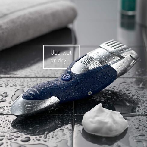 Panasonic Cordless Men's Beard Trimmer With Precision Dial, Adjustable 19 Length Setting, Rechargeable Battery, Washable - ER-GB40-S (Blue) in Saudi Arabia