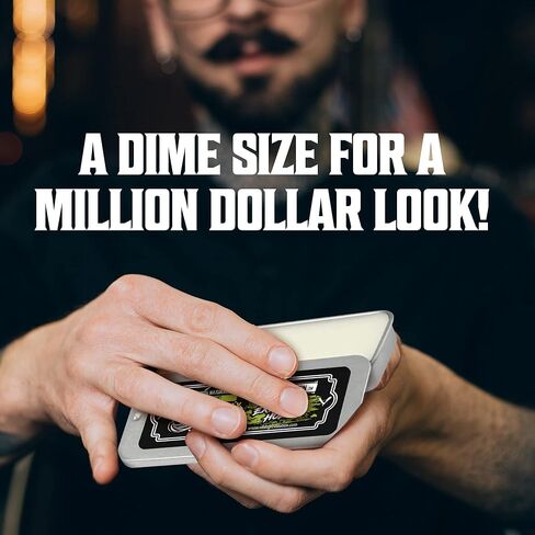 عبوتان من شمع الشارب - شمع اللحية والشارب القوي للرجال - ثبات قوي يساعد على تدريب الترويض والأناقة - روائح الحمضيات وخشب الصندل - 0.5 أونصة لكل منهما in Kuwait