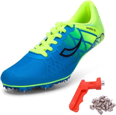 Ifrich Mens Womens Boys Girls Spikes Athletics Racing Running Shoes Track and Field Sneaker … in Kuwait