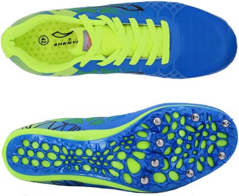 Ifrich Mens Womens Boys Girls Spikes Athletics Racing Running Shoes Track and Field Sneaker … in Kuwait