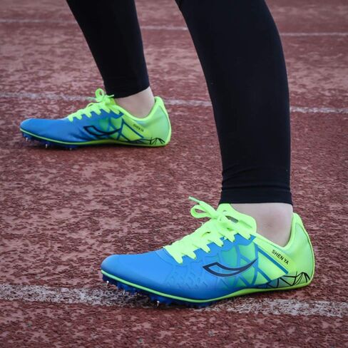 Ifrich Mens Womens Boys Girls Spikes Athletics Racing Running Shoes Track and Field Sneaker … in Kuwait