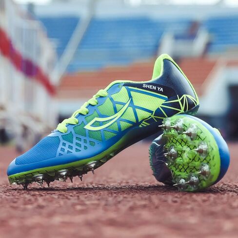 Ifrich Mens Womens Boys Girls Spikes Athletics Racing Running Shoes Track and Field Sneaker … in Kuwait