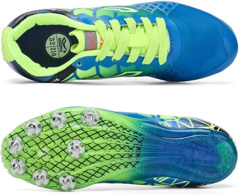 Ifrich Mens Womens Boys Girls Spikes Athletics Racing Running Shoes Track and Field Sneaker … in Kuwait