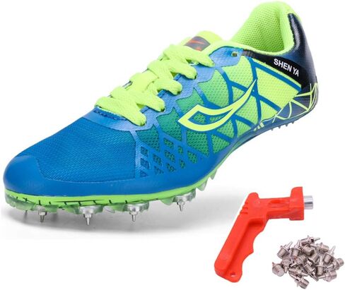 Ifrich Mens Womens Boys Girls Spikes Athletics Racing Running Shoes Track and Field Sneaker … in Kuwait
