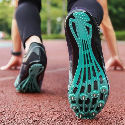 Track and Field Shoes Men Women Kids Spikes Sneakers Track Race Jumping Sneakers Girls Professional Running Nail Spikes Shoes Boys in Saudi Arabia