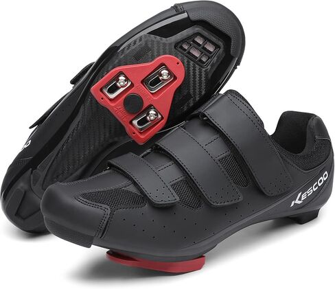 Unisex Cycling Shoes Compatible with Peloton Bike Indoor Road Bike Shoes Riding Shoes with Pre-Installed Delta Cleats for Mens and Women, Clip Indoor Outdoor Bike Pedal - 3 Straps in Kuwait