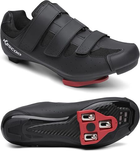 Unisex Cycling Shoes Compatible with Peloton Bike Indoor Road Bike Shoes Riding Shoes with Pre-Installed Delta Cleats for Mens and Women, Clip Indoor Outdoor Bike Pedal - 3 Straps in Kuwait