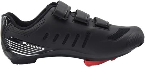 Punelmo Men's Highlighted Stripes Breathable Cycling Shoes with Look Delta Cleats Road Bike Shoes Indoor Bicycle Spinning Riding Shoe in Saudi Arabia