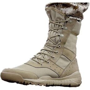 KEHAIOO Men Ultrallight Outdoor Climbing Shoes, Tactical Training Army Boots, Summer Breathable Mesh Hiking Desert Boot in Saudi Arabia