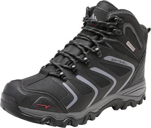 NORTIV 8 Men's Ankle High Waterproof Hiking Boots Outdoor Lightweight Shoes Trekking Trails Armadillo in Kuwait