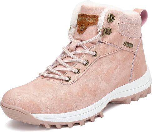 Mishansha Mens Hiking Boots Womens Winter Warm Snow Boot Water Resistant Non Slip Soft Lined in Saudi Arabia