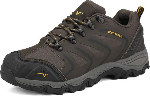 NORTIV 8 Men's Low Top Waterproof Hiking Shoes | Rubber Toe Cap, Slip-Resistant Outsole and Cushioned Comfort Provide Support for Hiking, Trekking and Outdoor Adventures in Kuwait
