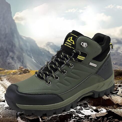 Men's Outdoor Athletic Boots Hiking Boots walking Travel High-Top Waterproof Boots Work Boots For Men in Saudi Arabia