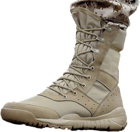 KEHAIOO Men Ultrallight Outdoor Climbing Shoes, Tactical Training Army Boots, Summer Breathable Mesh Hiking Desert Boot in Saudi Arabia